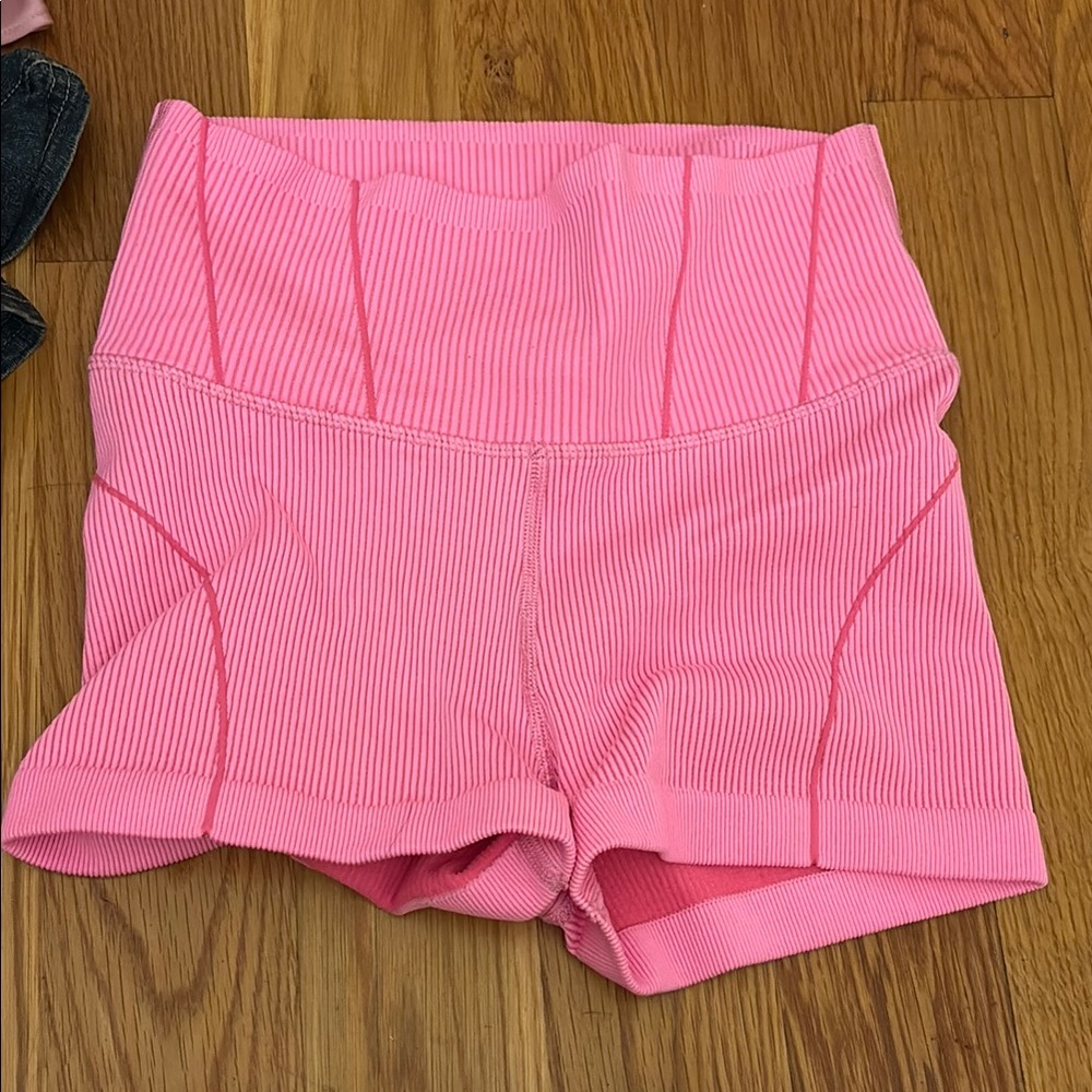 Aerie High Waist Pink Shorts. Never worn.
